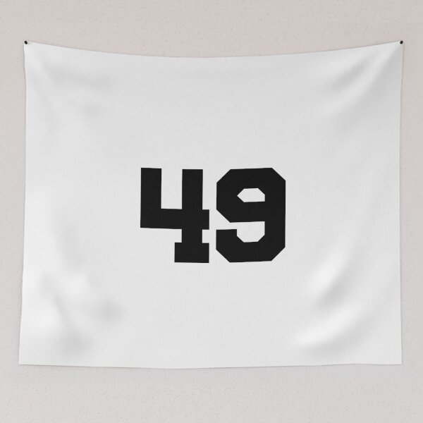 Item preview, 49, forty-nine, black, University designed and sold by Numbers-Art.