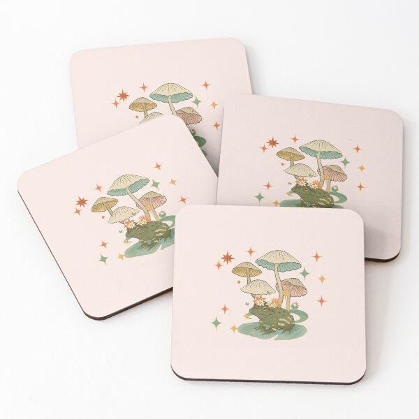 Item preview, Aesthetic Frog Illustration | Pastel Pink Background designed and sold by RM-Journey.