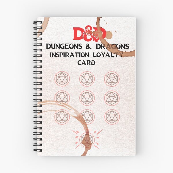 Item preview, DnD Inspiration Loyalty Card designed and sold by Zaije.