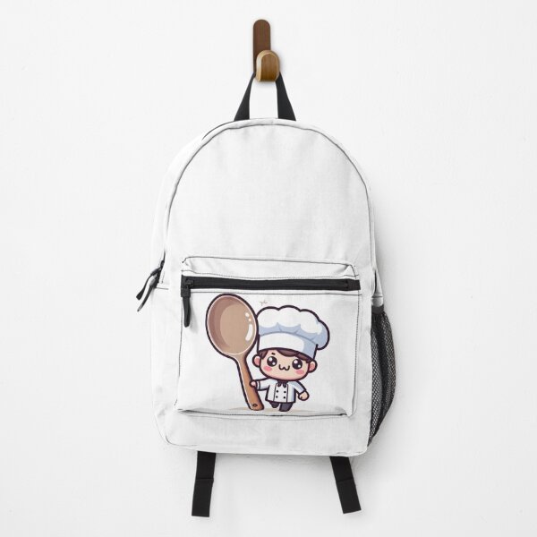 Item preview, Kawaii Chef With Chef Hat Holding A Giant Spoon designed and sold by CanvasCutie.