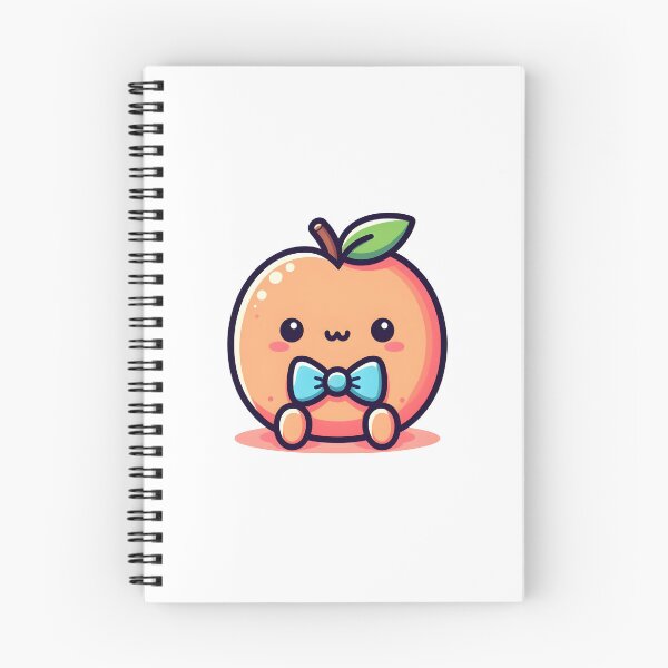 Item preview, Kawaii Peach With Bow Tie designed and sold by CanvasCutie.