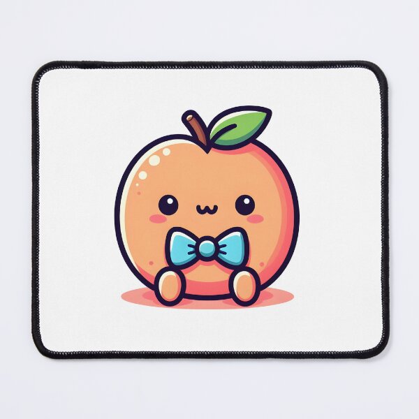 Item preview, Kawaii Peach With Bow Tie designed and sold by CanvasCutie.