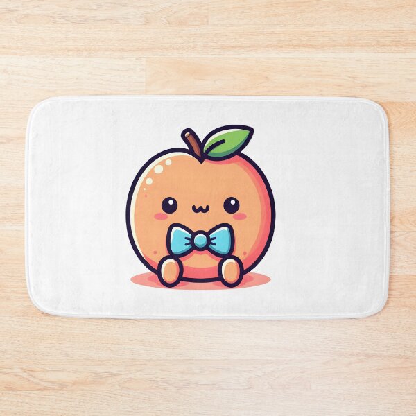 Item preview, Kawaii Peach With Bow Tie designed and sold by CanvasCutie.