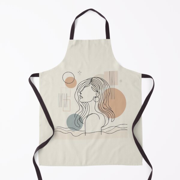 Item preview, One line woman face drawing, Abstract minimal female single line art designed and sold by MusesWhispers.