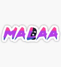 Malaa Logo Purple, Blue, & Pink Sticker