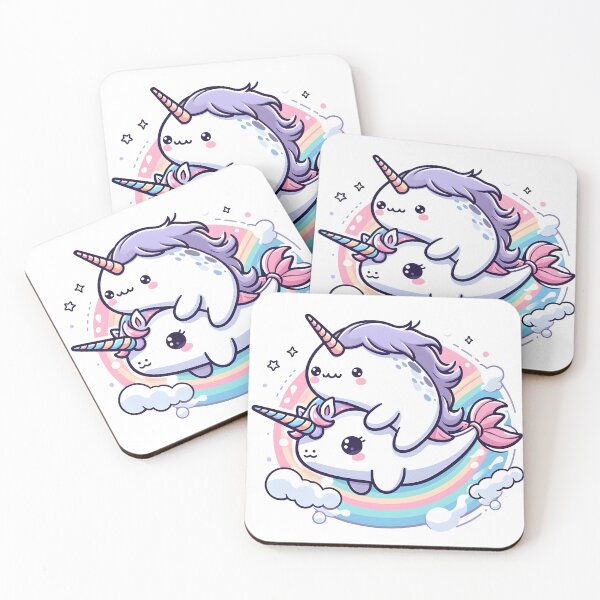 Item preview, Kawaii Narwhal: A Unicorn Horn And Mane designed and sold by CanvasCutie.