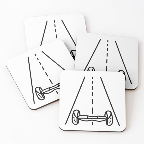 Item preview, Hoverboard black line illustration designed and sold by OM-lova.