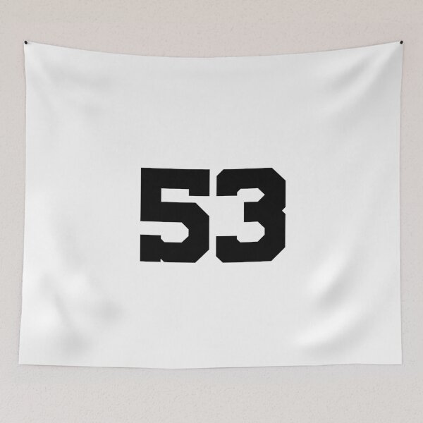 Item preview, 53, fifty-three, black, University designed and sold by Numbers-Art.