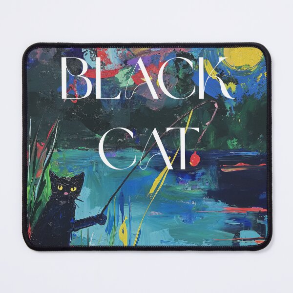 Item preview, Black cat fishing designed and sold by evanest.