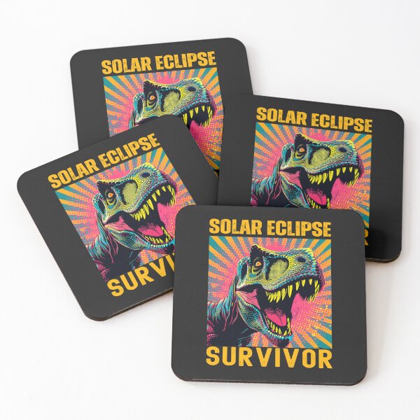 Item preview, T-rex solar eclipse survivor 2024 designed and sold by erozzz.