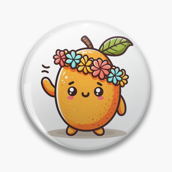 Item preview, Kawaii Mango With A Hawaiian Lei designed and sold by CanvasCutie.