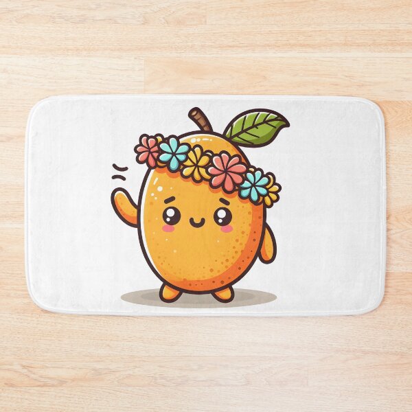 Item preview, Kawaii Mango With A Hawaiian Lei designed and sold by CanvasCutie.