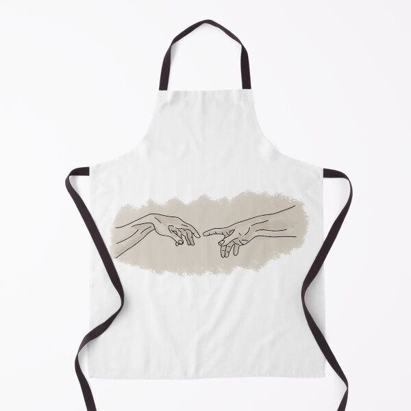 Item preview, Sistine Chapel Hands Reaching Line Art Painting designed and sold by TheEclecticKat.