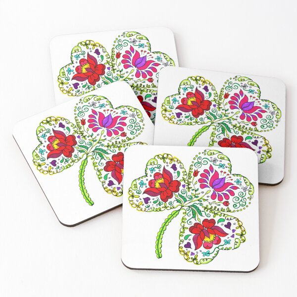 Item preview, Flowery Shamrock - Hungarian Folk Art designed and sold by kasmodiah-f.