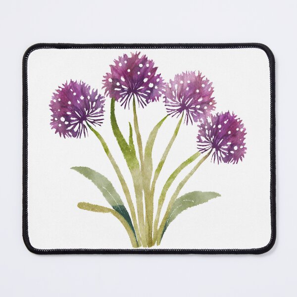 Item preview, Purple watercolor alliums designed and sold by Petalette.