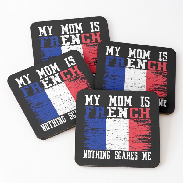 Item preview, My Mom Is French Nothing Scares Me Vintage French Flag designed and sold by Red-Gifts.