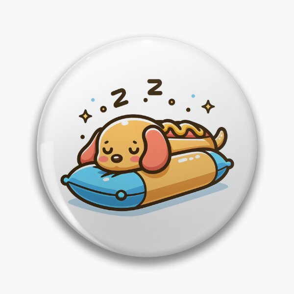 Item preview, Kawaii Hot Dog With Pillow designed and sold by CanvasCutie.