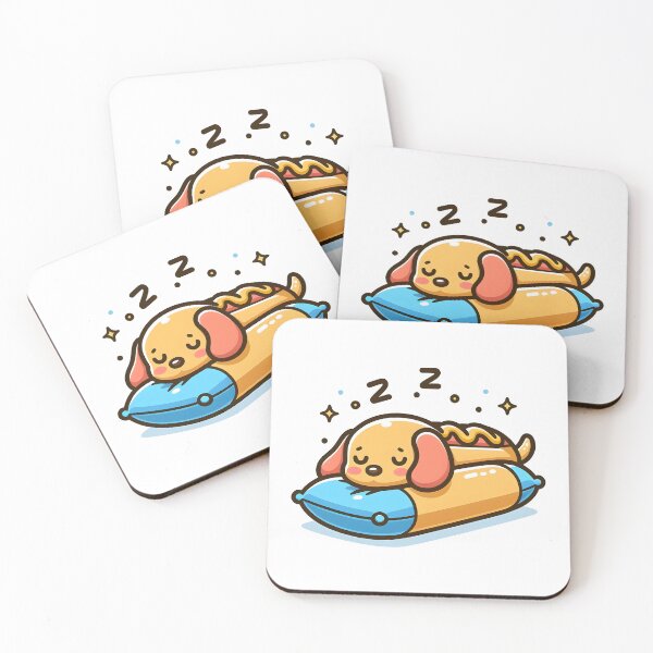Item preview, Kawaii Hot Dog With Pillow designed and sold by CanvasCutie.