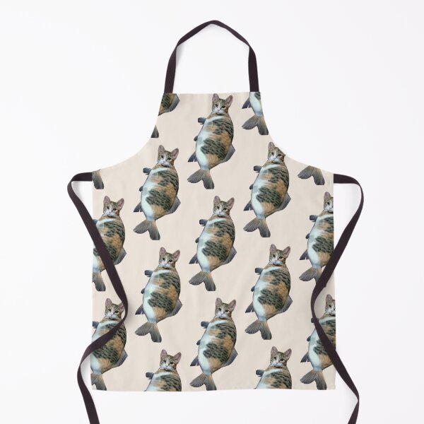Item preview, fish cat designed and sold by meme-stuff.