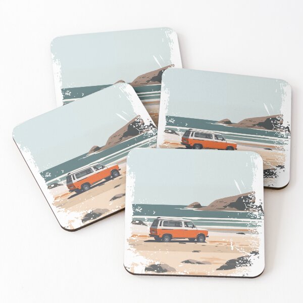 Item preview, Caravan Camping Car Trip Summer Beach designed and sold by RR-Arts.