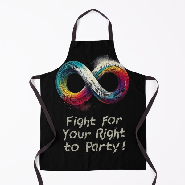 Aperçu de l'œuvre Fight for Your Right to Party - Neurodivergence Awareness créée et vendue par Psyberspace.