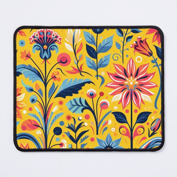 Item preview, Scandinavian Folk Art floral pattern designed and sold by FOLK ART FUSION by heidiannemorris.