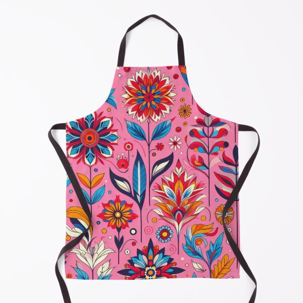 Item preview, Scandinavian Folk Art floral pattern designed and sold by FOLK ART FUSION by heidiannemorris.