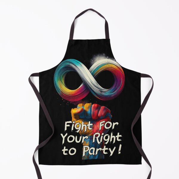 Aperçu de l'œuvre Fight for Your Right to Party - Neurodivergence Awareness créée et vendue par Psyberspace.
