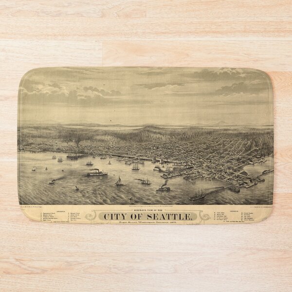 Item preview, Seattle, Washington (1878) designed and sold by allhistory.