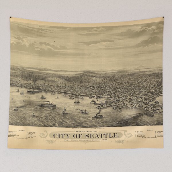 Item preview, Seattle, Washington (1878) designed and sold by allhistory.