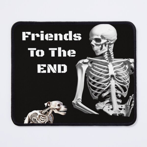 Item preview, Friends To The End Human and Dog Skeletons - PanfurWare LLC designed and sold by PanfurWare-LLC.