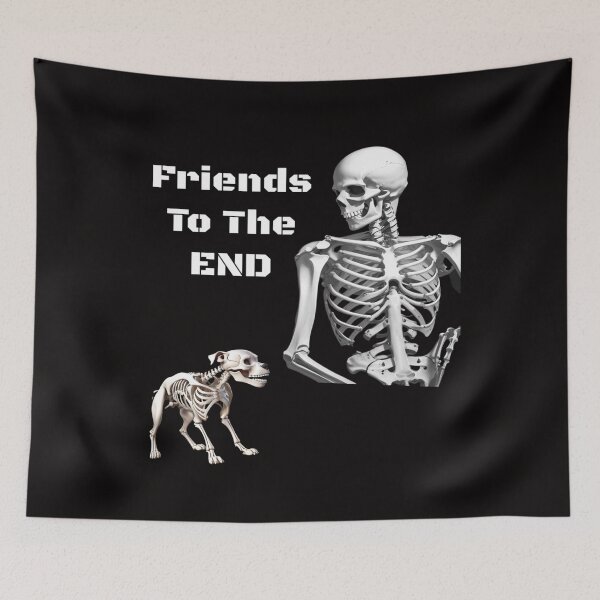 Item preview, Friends To The End Human and Dog Skeletons - PanfurWare LLC designed and sold by PanfurWare-LLC.
