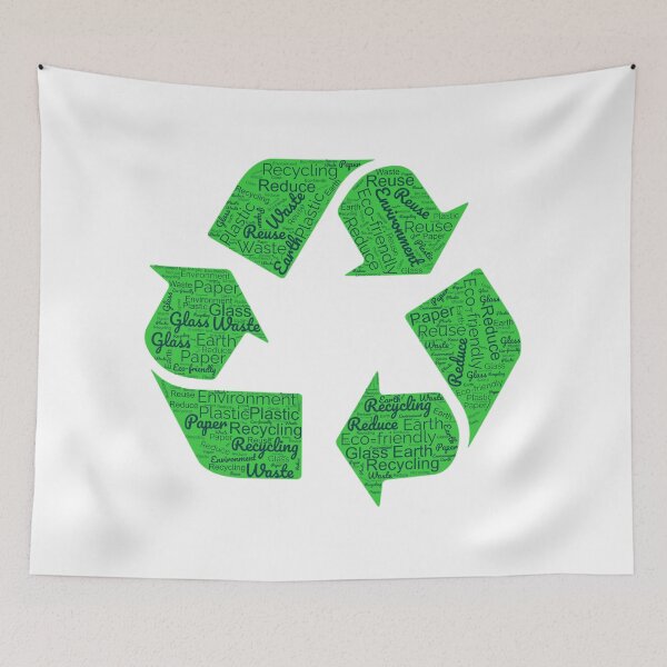 Item preview, Recycle Symbol Word Cloud designed and sold by Delamoon.