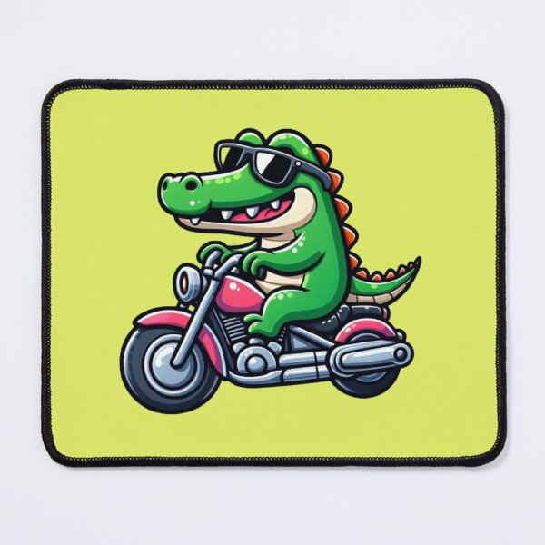 Item preview, Animated Cool Croc: Biking Sticker designed and sold by StickerStudio27.