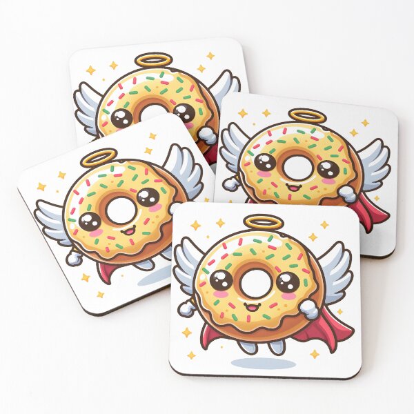 Item preview, Kawaii Donut: Wearing A Superhero Cape designed and sold by CanvasCutie.