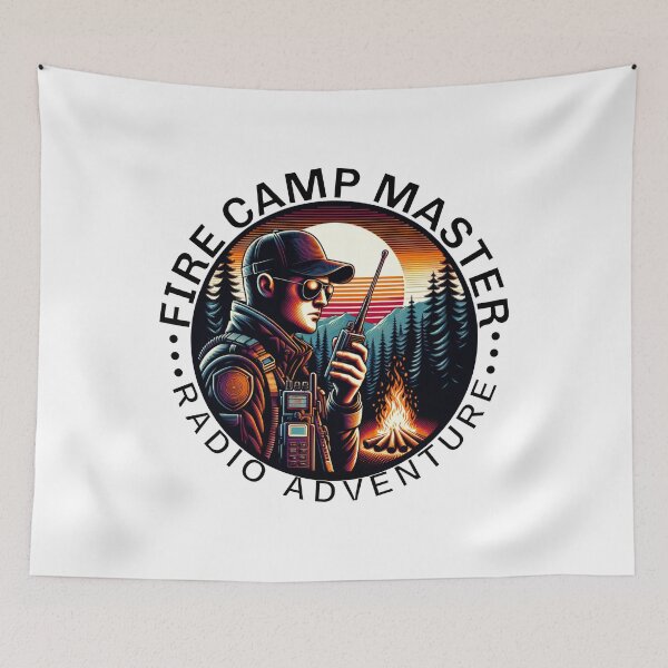 Item preview, Fire Camp Master Radio Adventure Ham Radio Radio Operator Ham Radio Amateur Radio Cool Gifts For Amateur Radio Lovers Radio Operators Amateur Radio Enthusiast designed and sold by Waves-of-Art.