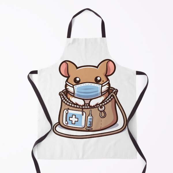 Item preview, Kawaii Gerbil With Surgical Mask designed and sold by CanvasCutie.