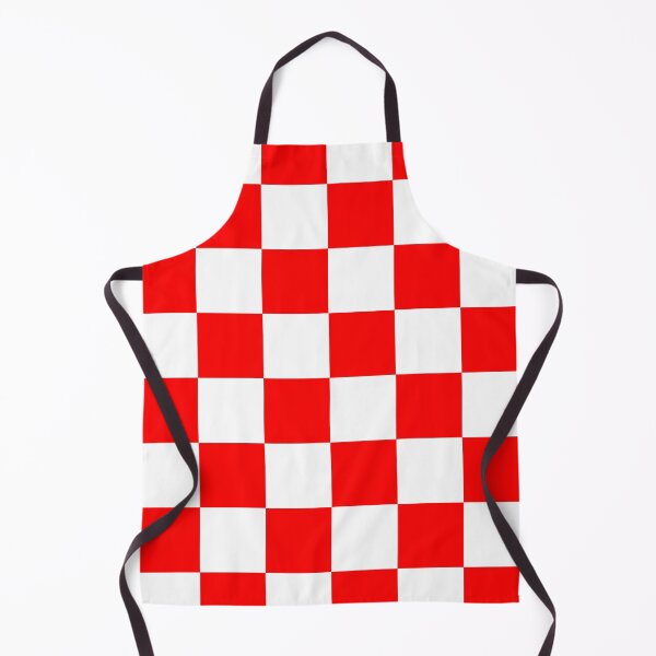 Item preview, Red Checker tile Croatia white red white Retro Mod pattern designed and sold by ModSupporters.