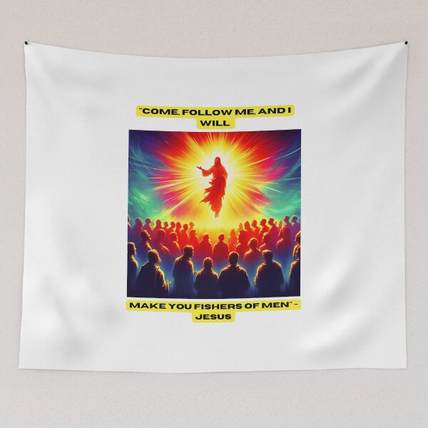 Item preview, "Come, follow me, and I will make you fishers of men." - Jesus designed and sold by STO1KA.