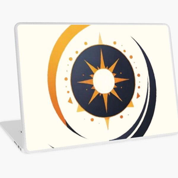 Item preview, Solar Eclipse Logo: Black and Yellow Swirl designed and sold by LyssasMindArt.