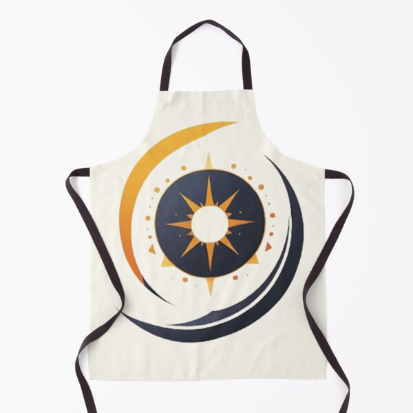 Item preview, Solar Eclipse Logo: Black and Yellow Swirl designed and sold by LyssasMindArt.