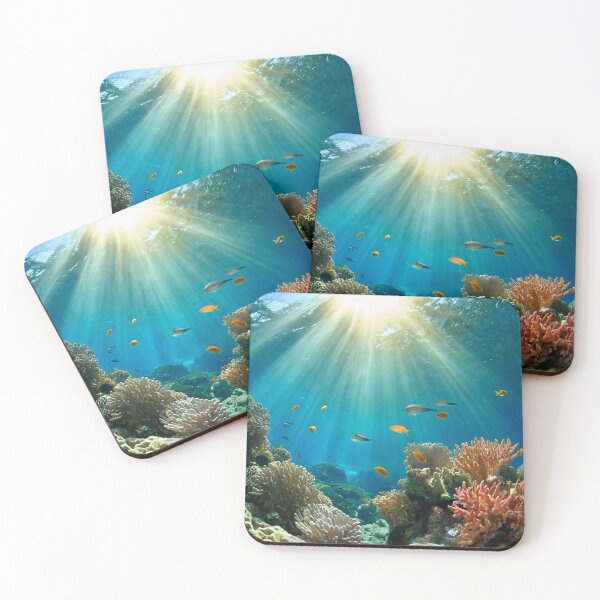 Item preview, Coral Reef Underwater aquatic scene designed and sold by Gegenpress Design.