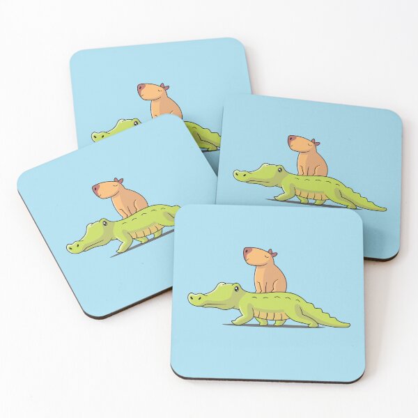 Item preview, Capybara and Crocodile designed and sold by zoljo.