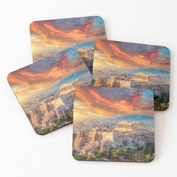 Artikelvorschau, Griechische Akropolis Athen, mit Blick auf die Stadt entworfen und verkauft von Gegenpress Design.