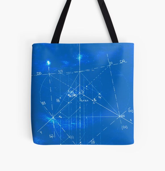Geometry projection blueprint All Over Print Tote Bag