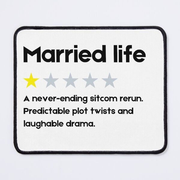 Item preview, Product Review, Married life, one star designed and sold by Numbers-Art.