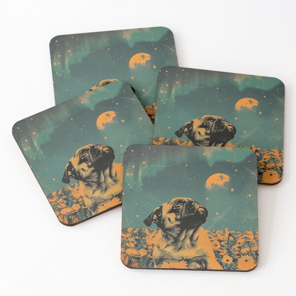 Item preview, Cute Vintage Pug Puppy Graphic Retro Art Aesthetic designed and sold by LVTFCOarts.