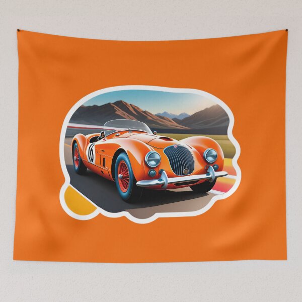 Item preview, Cool Classic Vintage Sports Car On Mountain Circuit designed and sold by TheArtOfPat.
