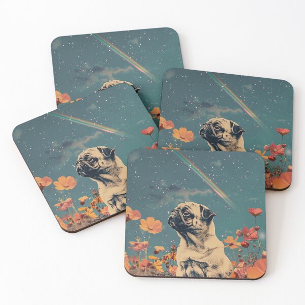 Item preview, Cute Vintage Art Pug Dog Puppy Retro Aesthetic designed and sold by LVTFCOarts.