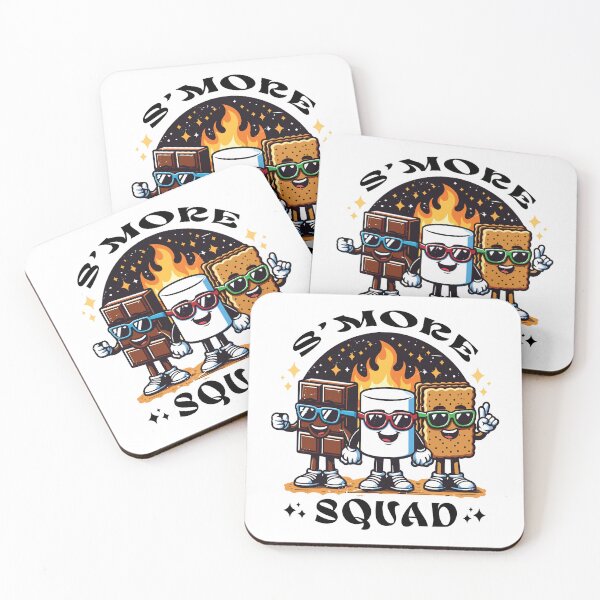 Item preview, Smore Squad outdoor Camping Campfire vintage Chocolate Marshmallow S'mores Gift designed and sold by JUSTBEELEGANT.